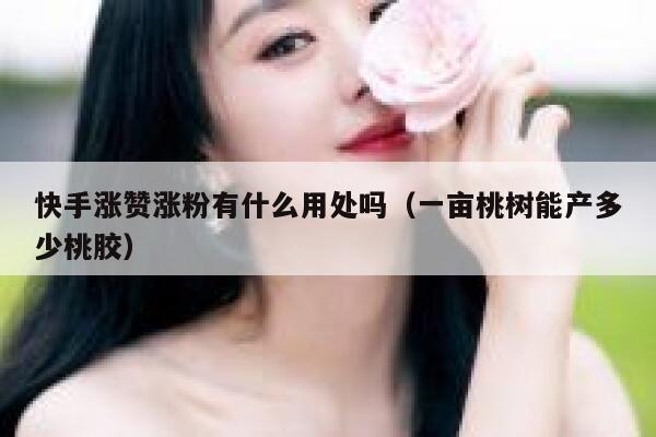 快手涨赞涨粉有什么用处吗（一亩桃树能产多少桃胶） 第1张