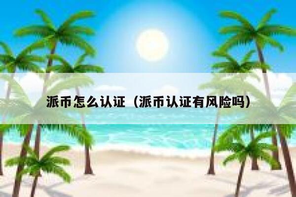 派币怎么认证（派币认证有风险吗） 第1张
