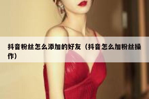 抖音粉丝怎么添加的好友(抖音怎么加粉丝操作) 第1张 抖音粉丝怎么添加的好友(抖音怎么加粉丝操作) 第1张
