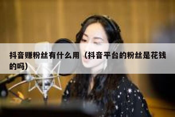 抖音赚粉丝有什么用（抖音平台的粉丝是花钱的吗） 第1张