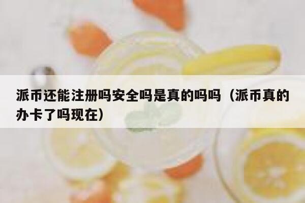 派币还能注册吗安全吗是真的吗吗（派币真的办卡了吗现在） 第1张