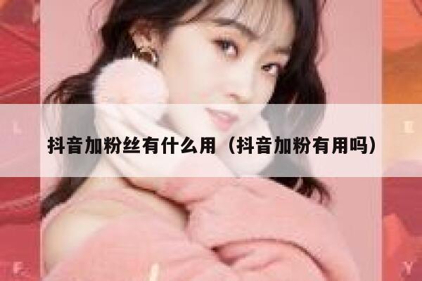 抖音加粉丝有什么用（抖音加粉有用吗） 第1张