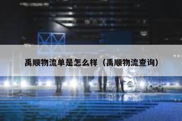 禹顺物流单是怎么样（禹顺物流查询） 第1张