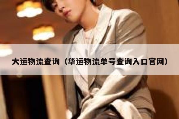大运物流查询（华运物流单号查询入口官网） 第1张