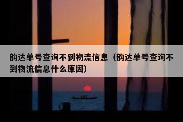 韵达单号查询不到物流信息（韵达单号查询不到物流信息什么原因） 第1张