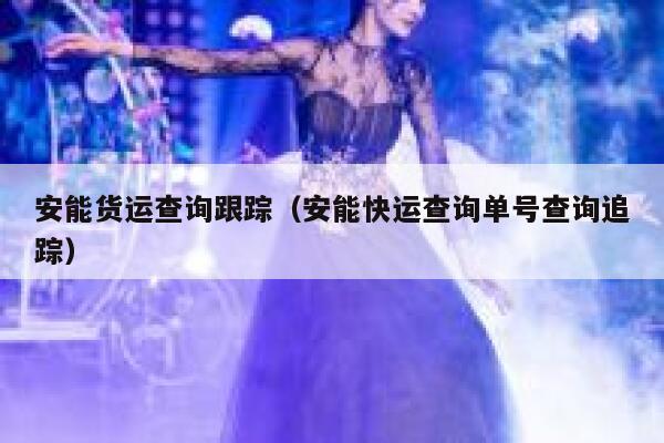 安能货运查询跟踪（安能快运查询单号查询追踪） 第1张