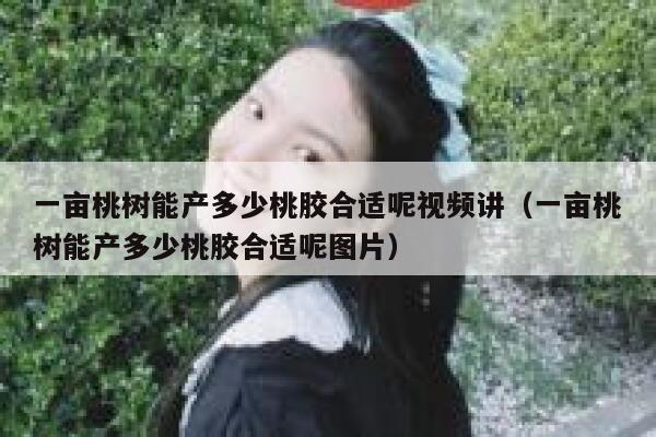 一亩桃树能产多少桃胶合适呢视频讲（一亩桃树能产多少桃胶合适呢图片） 第1张