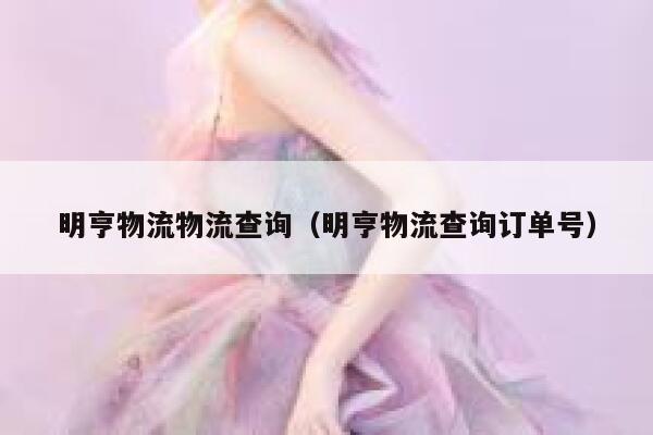 明亨物流物流查询（明亨物流查询订单号） 第1张