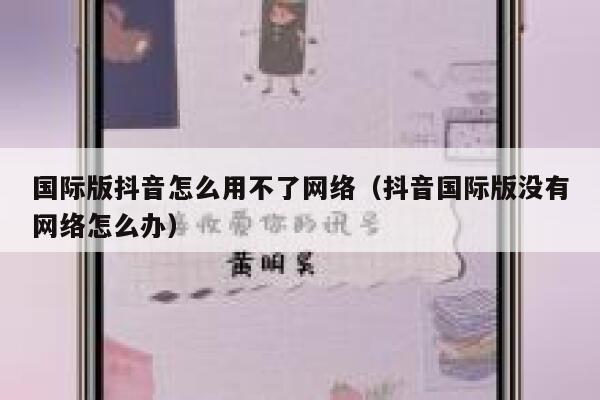 国际版抖音怎么用不了网络（抖音国际版没有网络怎么办） 第1张