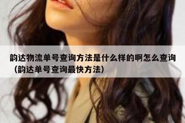 韵达物流单号查询方法是什么样的啊怎么查询（韵达单号查询最快方法） 第1张