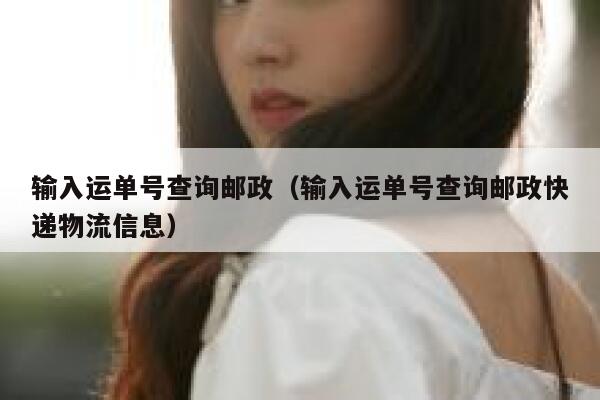 输入运单号查询邮政（输入运单号查询邮政快递物流信息） 第1张
