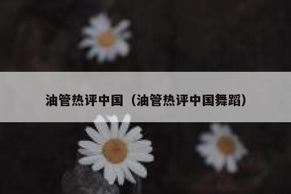 油管热评中国(油管热评中国舞蹈) 第1张 油管热评中国(油管热评中国舞蹈) 第1张
