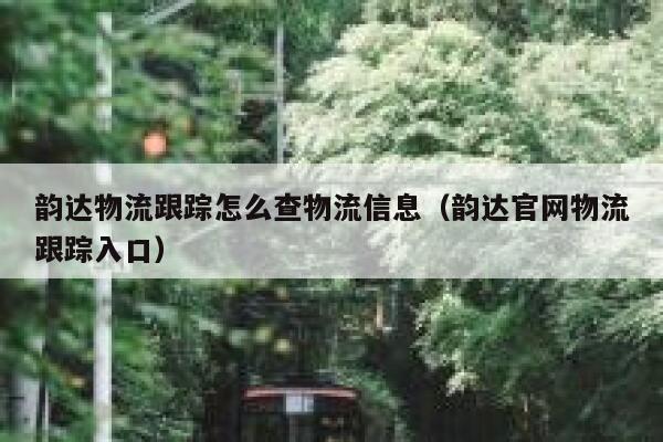 韵达物流跟踪怎么查物流信息（韵达官网物流跟踪入口） 第1张