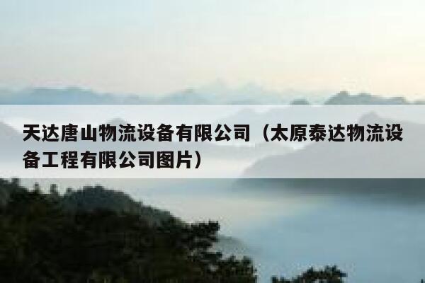 天达唐山物流设备有限公司(太原泰达物流设备工程有限公司图片) 第1张 天达唐山物流设备有限公司(太原泰达物流设备工程有限公司图片) 第1张