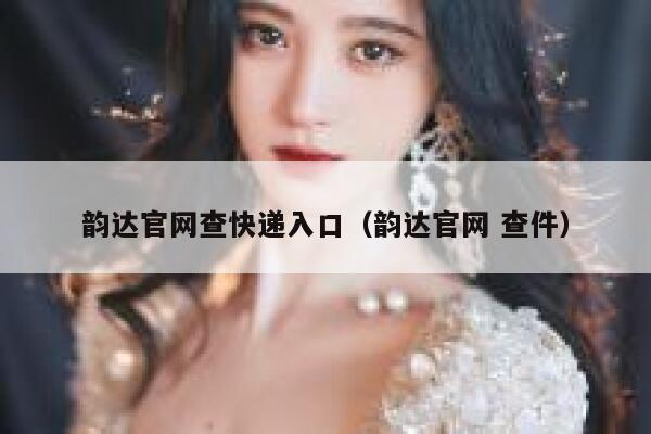 韵达官网查快递入口（韵达官网 查件） 第1张