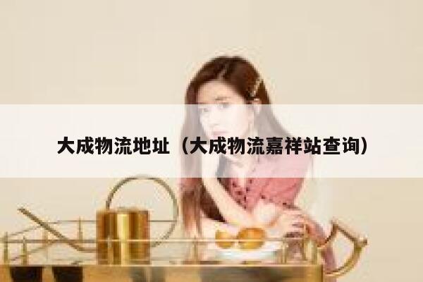 大成物流地址（大成物流嘉祥站查询） 第1张