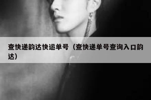 查快递韵达快运单号（查快递单号查询入口韵达） 第1张