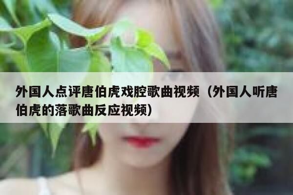 外国人点评唐伯虎戏腔歌曲视频（外国人听唐伯虎的落歌曲反应视频） 第1张