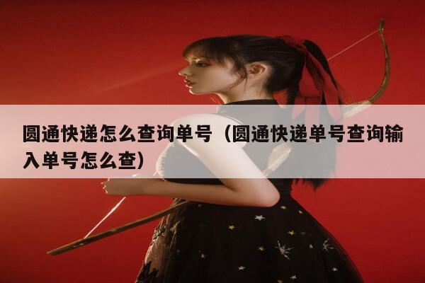 圆通快递怎么查询单号（圆通快递单号查询输入单号怎么查） 第1张