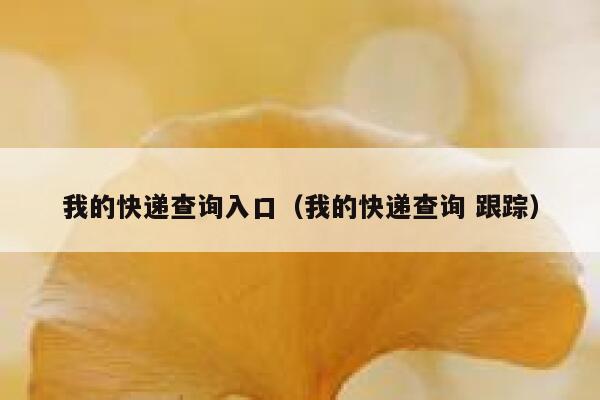 我的快递查询入口(我的快递查询 跟踪) 第1张 我的快递查询入口(我的快递查询 跟踪) 第1张