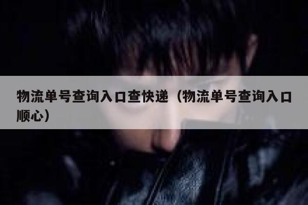 物流单号查询入口查快递（物流单号查询入口顺心） 第1张