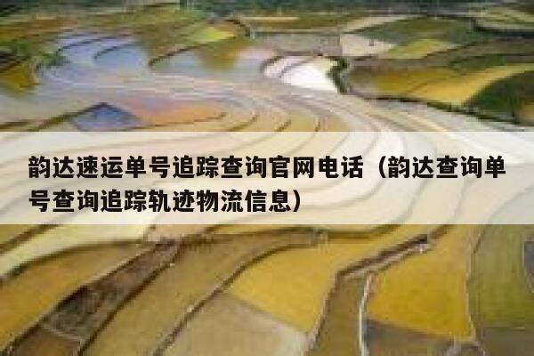 韵达速运单号追踪查询官网电话(韵达查询单号查询追踪轨迹物流信息) 第1张 韵达速运单号追踪查询官网电话(韵达查询单号查询追踪轨迹物流信息) 第1张