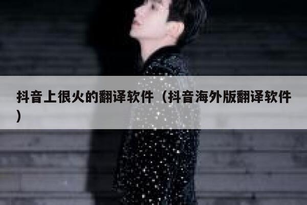 抖音上很火的翻译软件（抖音海外版翻译软件） 第1张