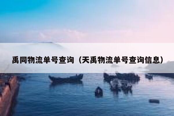 禹同物流单号查询(天禹物流单号查询信息) 第1张 禹同物流单号查询(天禹物流单号查询信息) 第1张