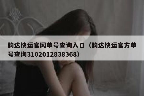 韵达快运官网单号查询入口（韵达快运官方单号查询3102012838368） 第1张