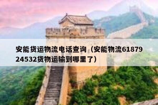 安能货运物流电话查询（安能物流6187924532货物运输到哪里了） 第1张