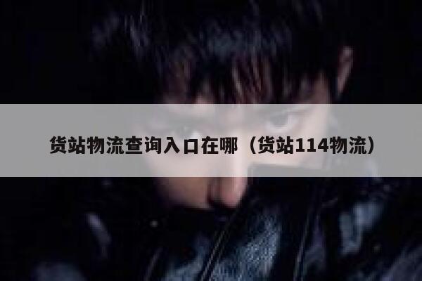 货站物流查询入口在哪（货站114物流） 第1张