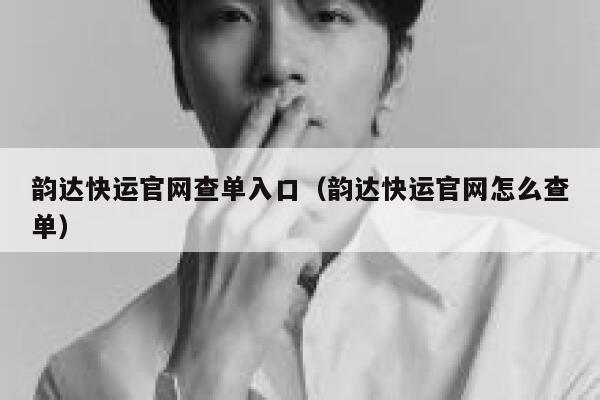 韵达快运官网查单入口（韵达快运官网怎么查单） 第1张