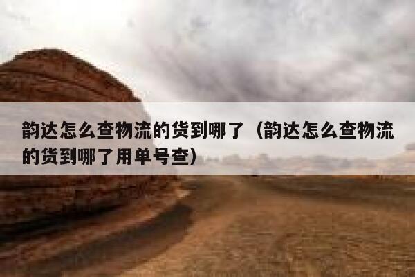 韵达怎么查物流的货到哪了（韵达怎么查物流的货到哪了用单号查） 第1张