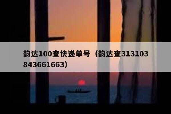 韵达100查快递单号（韵达查313103843661663） 第1张