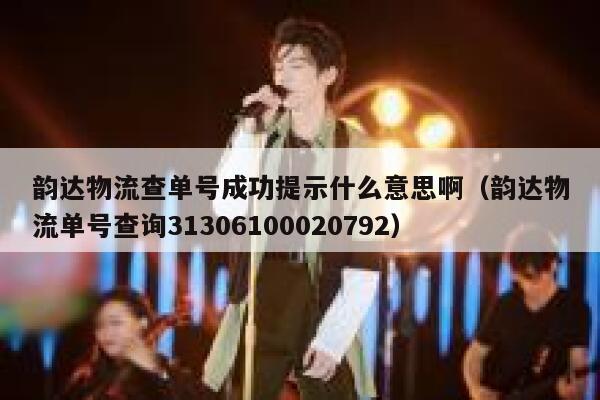 韵达物流查单号成功提示什么意思啊(韵达物流单号查询31306100020792) 第1张 韵达物流查单号成功提示什么意思啊(韵达物流单号查询31306100020792) 第1张