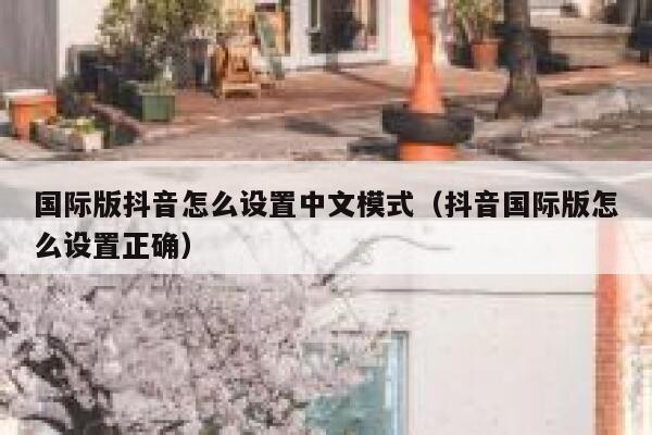 国际版抖音怎么设置中文模式（抖音国际版怎么设置正确） 第1张