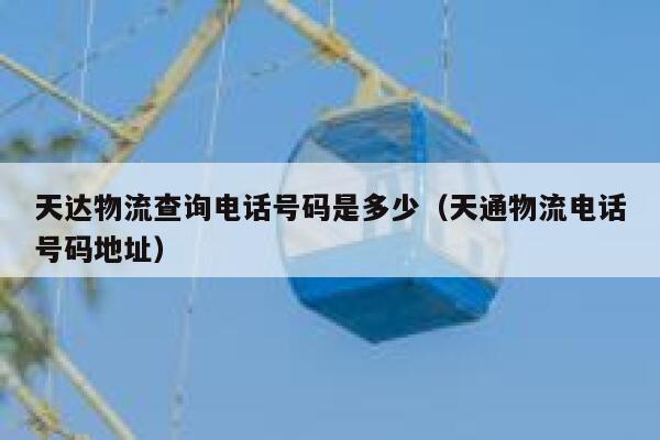 天达物流查询电话号码是多少(天通物流电话号码地址) 第1张 天达物流查询电话号码是多少(天通物流电话号码地址) 第1张