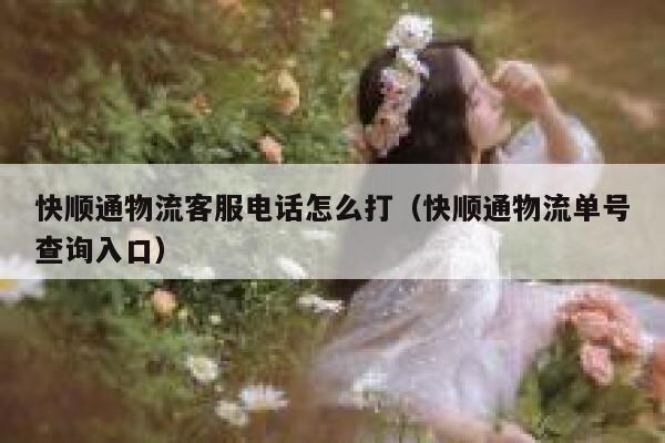 快顺通物流客服电话怎么打（快顺通物流单号查询入口） 第1张