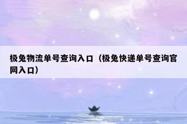 极兔物流单号查询入口（极兔快递单号查询官网入口） 第1张