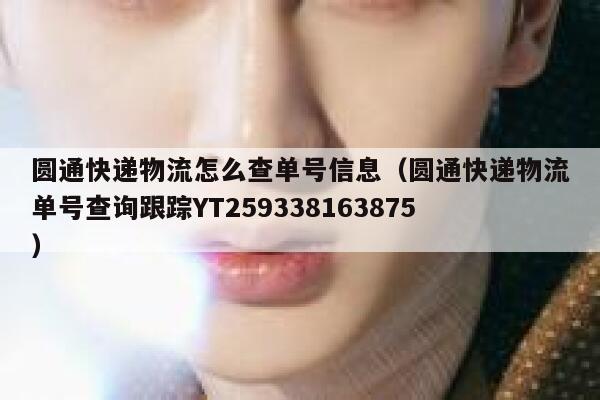 圆通快递物流怎么查单号信息(圆通快递物流单号查询跟踪YT259338163875) 第1张 圆通快递物流怎么查单号信息(圆通快递物流单号查询跟踪YT259338163875) 第1张
