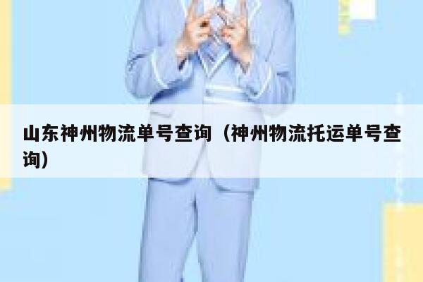 山东神州物流单号查询（神州物流托运单号查询） 第1张