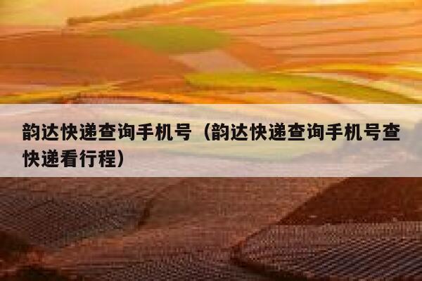 韵达快递查询手机号(韵达快递查询手机号查快递看行程) 第1张 韵达快递查询手机号(韵达快递查询手机号查快递看行程) 第1张