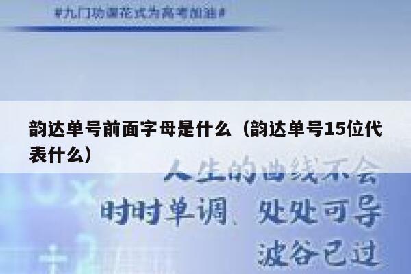 韵达单号前面字母是什么（韵达单号15位代表什么） 第1张