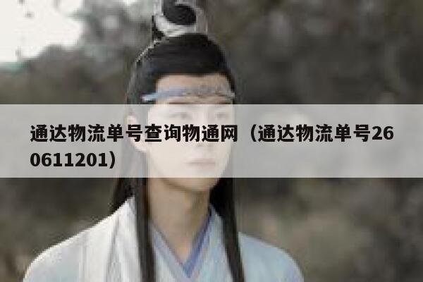 通达物流单号查询物通网（通达物流单号260611201） 第1张