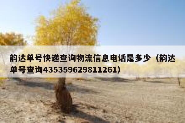 韵达单号快递查询物流信息电话是多少(韵达单号查询435359629811261) 第1张 韵达单号快递查询物流信息电话是多少(韵达单号查询435359629811261) 第1张