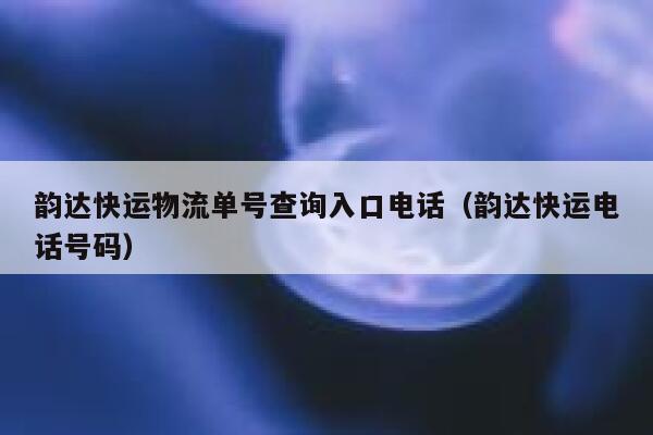 韵达快运物流单号查询入口电话（韵达快运电话号码） 第1张