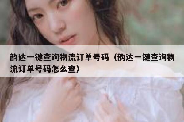 韵达一键查询物流订单号码（韵达一键查询物流订单号码怎么查） 第1张