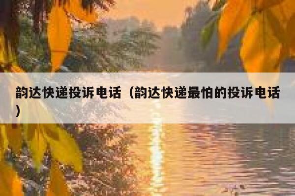韵达快递投诉电话(韵达快递最怕的投诉电话) 第1张 韵达快递投诉电话(韵达快递最怕的投诉电话) 第1张
