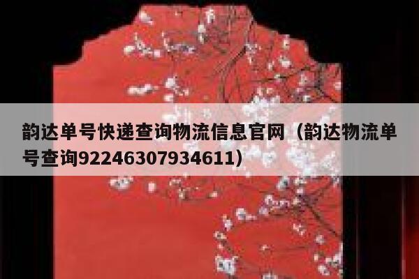 韵达单号快递查询物流信息官网（韵达物流单号查询92246307934611） 第1张