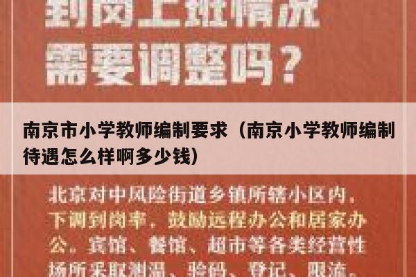 南京市小学教师编制要求(南京小学教师编制待遇怎么样啊多少钱) 第1张 南京市小学教师编制要求(南京小学教师编制待遇怎么样啊多少钱) 第1张